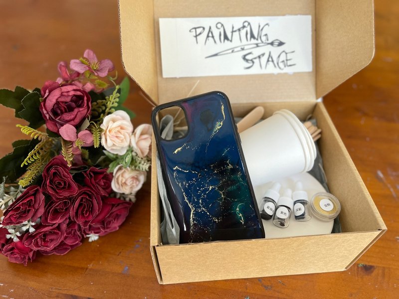 Crystal Resin Phone Case Material Package - Starry Blue - Illustration, Painting & Calligraphy - Resin Blue