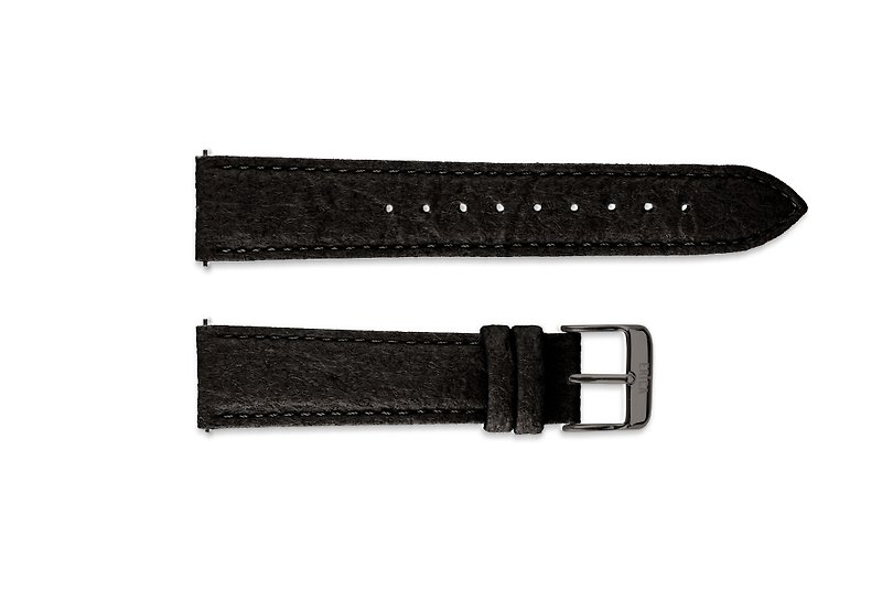 職人技 ERICA LIBERT VEGAN パイナップル クイックリリースストラップ ミステリアスブラック20mm (1本) - 腕時計ベルト - その他の素材 ブラック