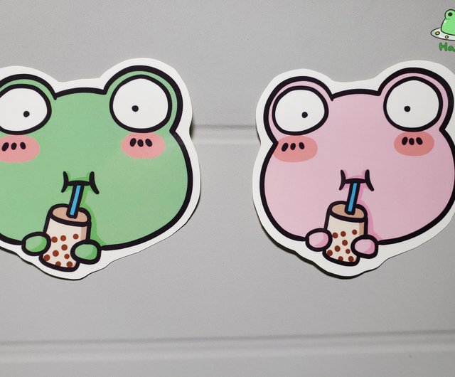 Frog Water Drinking straw - Frog - Sticker