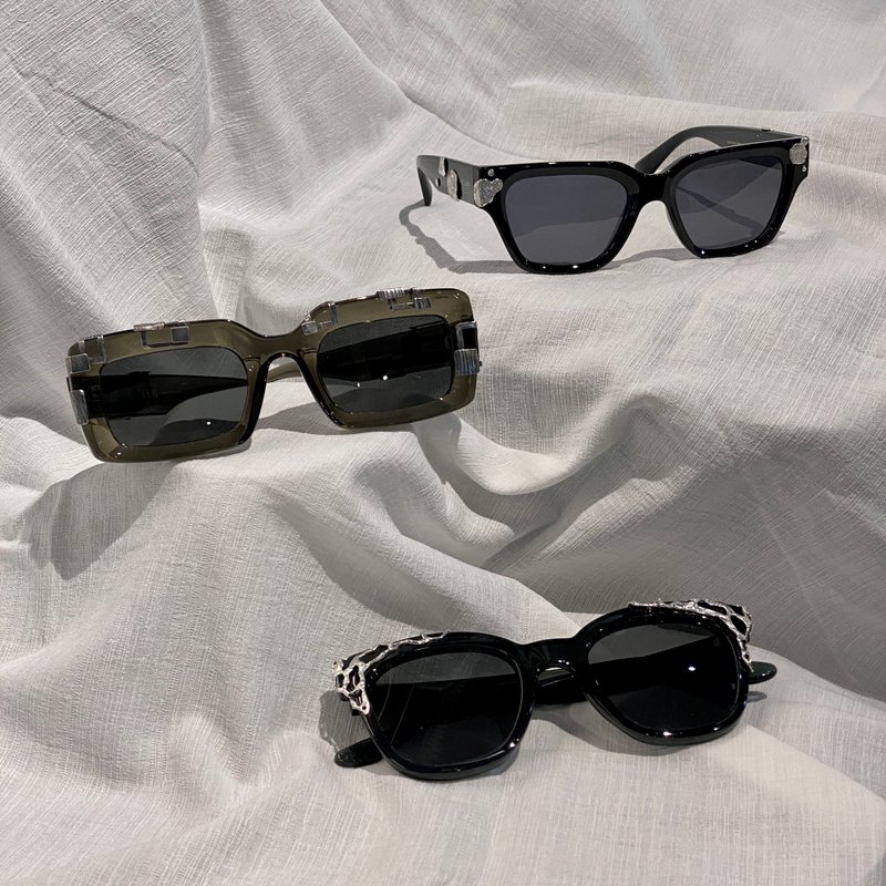 [Only One Piece] Handmade Silver Sunglasses - Jenga Blocks - กรอบแว่นตา - วัสดุอื่นๆ หลากหลายสี