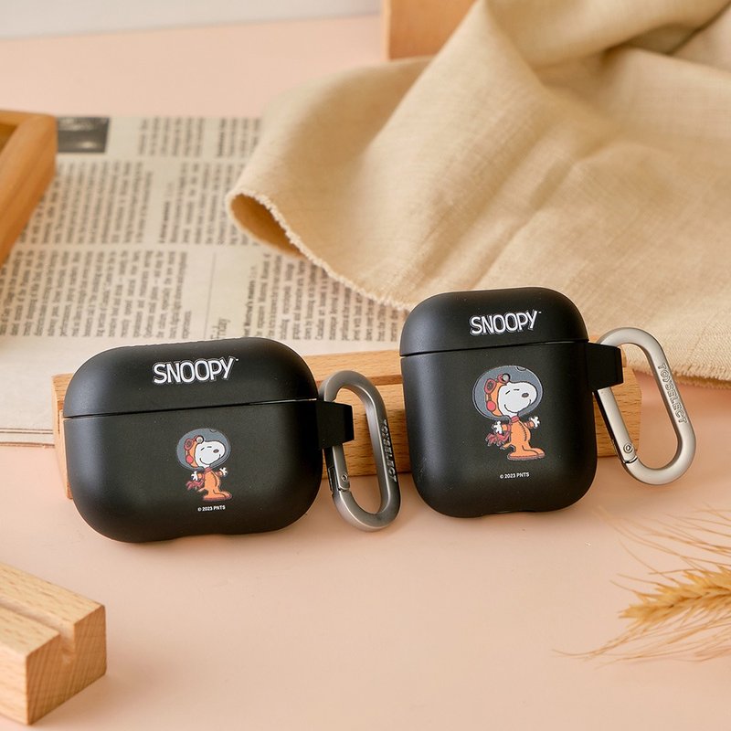 SNOOPY史努比 太空世界強悍防摔AirPods保護套 - AirPods/耳機保護套 - 塑膠 多色