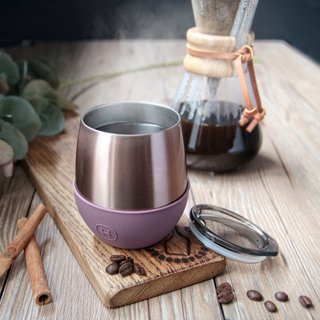 PINK GOLD TUMBLER-DUSTY ROSE 8 OZ
