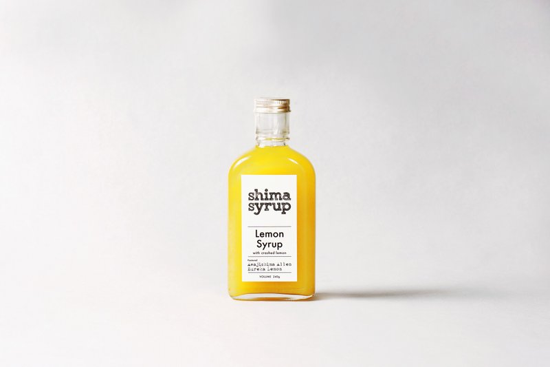 【shima syrup】Lemon Syrup with crashed lemon - ジュース - その他の素材 