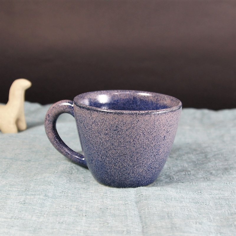 Pink purple glaze coffee cup, teacup, mug, cup - about 120ml - แก้วมัค/แก้วกาแฟ - ดินเผา สีม่วง