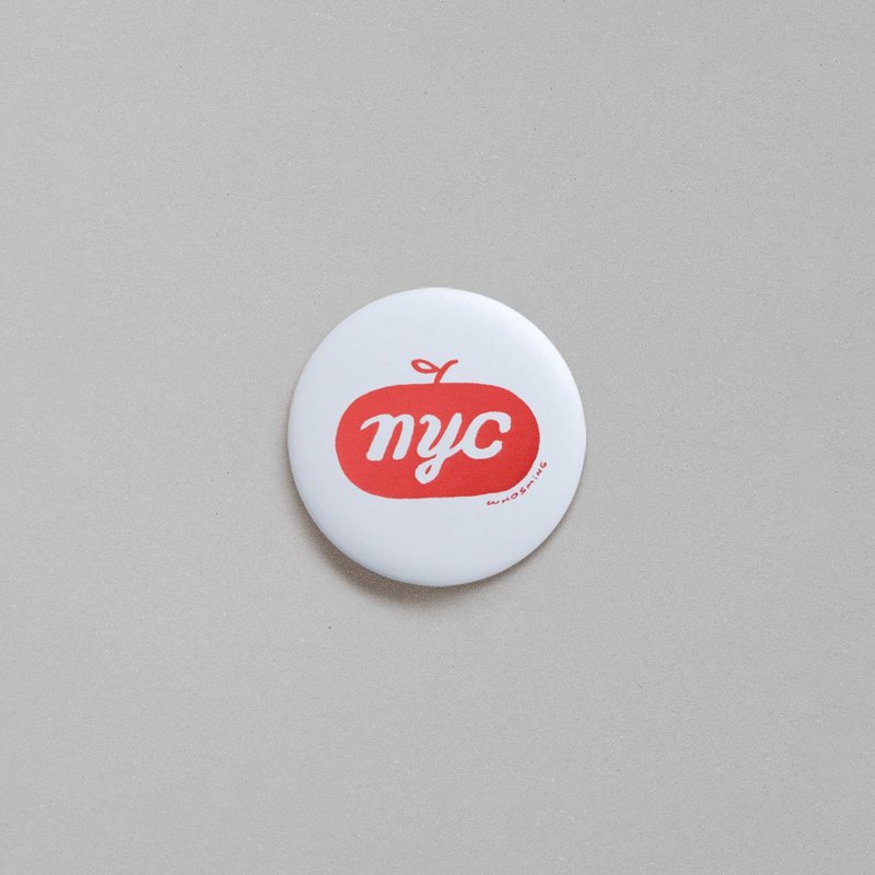 WHOSMiNG -【NYC】Pin - Brooches - Plastic White