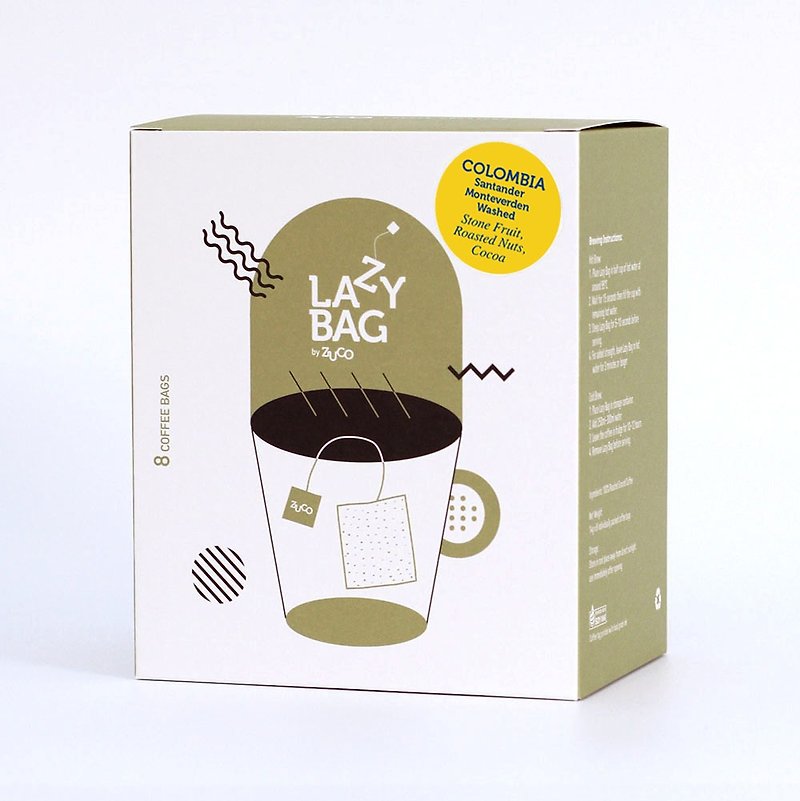 LAZY BAG コーヒー ディッピング バッグ~ コロンビア サンタンデール モンテベルデ ウォッシュド - コーヒー - その他の素材 