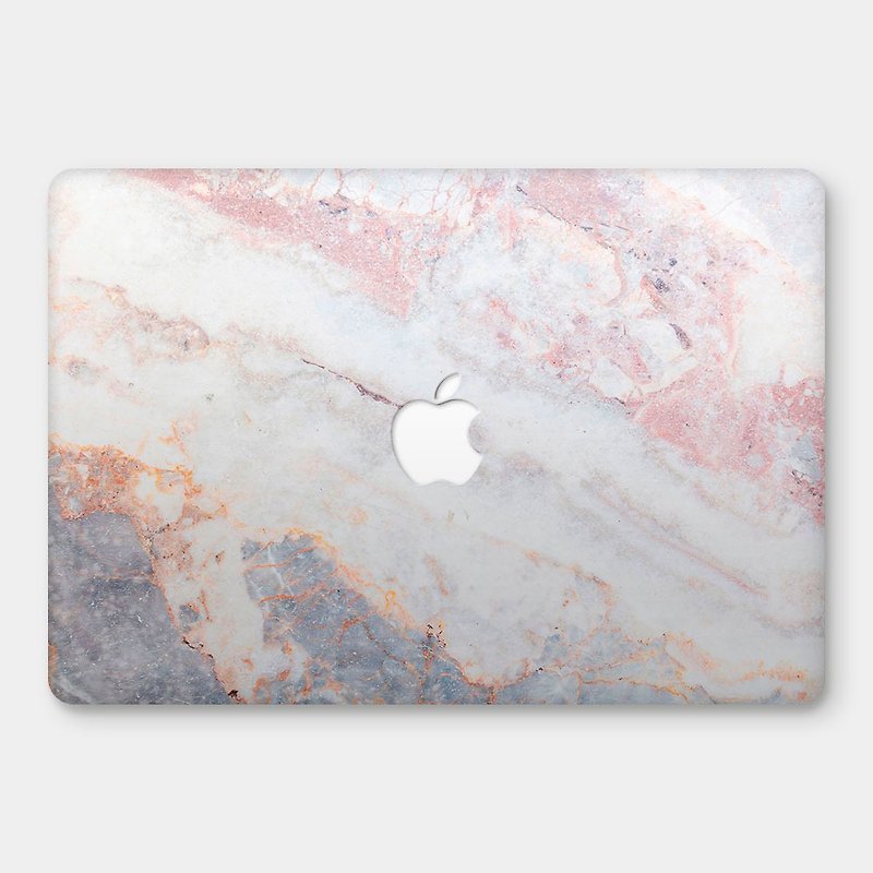 Classic Grey Marbled MacBook Ultra Slim Scratch Resistant Case RS748 - Tablet & Laptop Cases - Plastic Gray