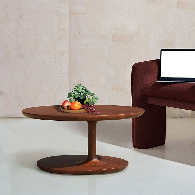 柚木原木造型茶几 荷馬咖啡桌(2尺寸) 雙層置物、雙面的圓融設計 - 其他家具 - 木頭 咖啡色