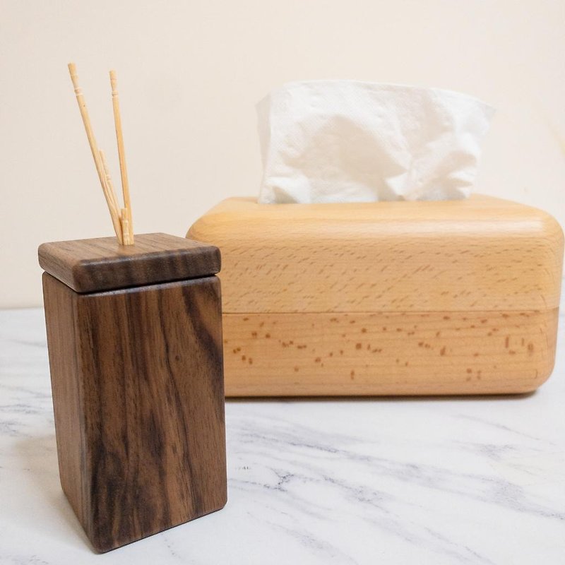 log tissue box - Tissue Boxes - Wood Brown