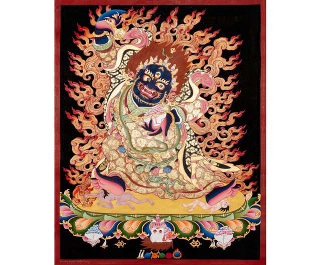 ベルナグチャンマハカラ 精神的な旅のための力強いタンカアート