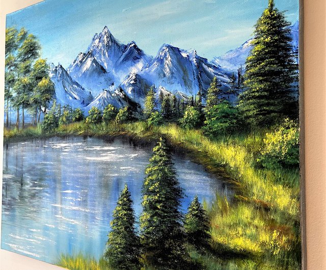 高間惣七 キャンバスに油彩 富士（仮題）若い頃の作 10M号 油絵