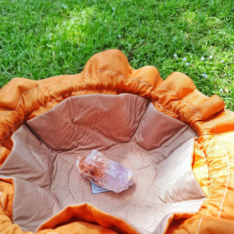 Texture anti-splash outdoor outdoor wind mine ore bag Khaki color - Toiletry Bags & Pouches - Nylon Khaki