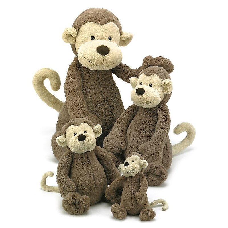Jellycat Bashful Monkey Monkey 51cm - ตุ๊กตา - เส้นใยสังเคราะห์ สีนำ้ตาล