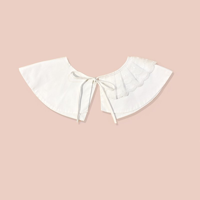 Lace Big Collar - Other - Cotton & Hemp White