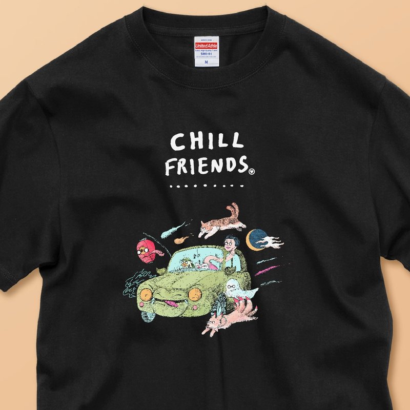 CHILL FRIENDS / Reliable Quality / Classic Cotton T-Shirt - เสื้อยืดผู้หญิง - ผ้าฝ้าย/ผ้าลินิน ขาว