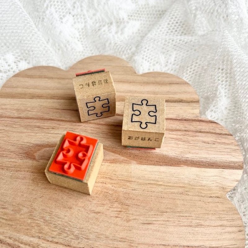 rubber STAMP【 puzzle ears frame.ver 】corocoro STAMP - Stamps & Stamp Pads - Rubber 