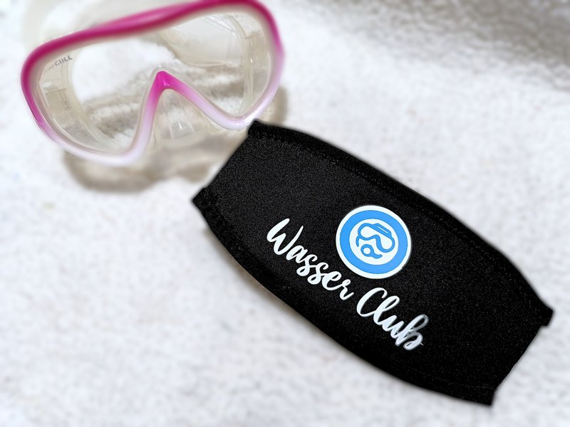 Personalised Scuba Mask Strap Cover 潛水鏡 潛水用品帶套 - 運動配件 - 防水材質 粉紅色
