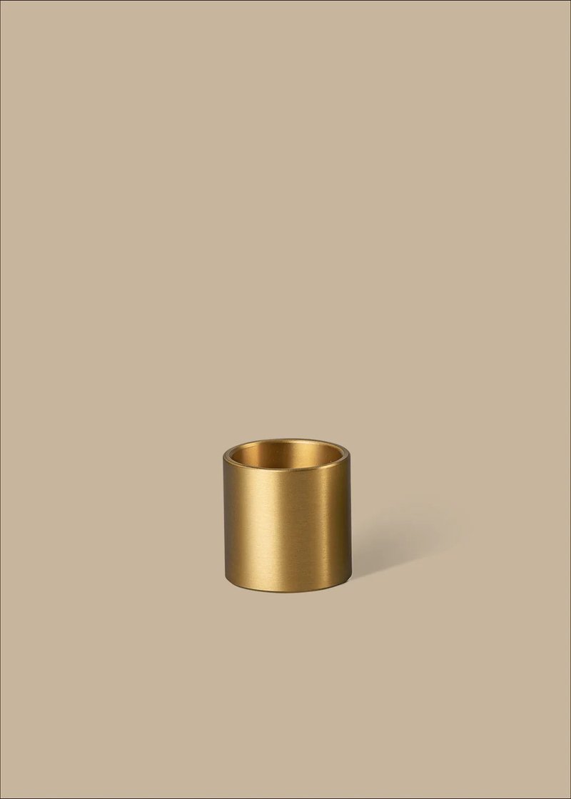 柱狀黃銅線香燭台 - 擺飾/家飾品 - 銅/黃銅 金色