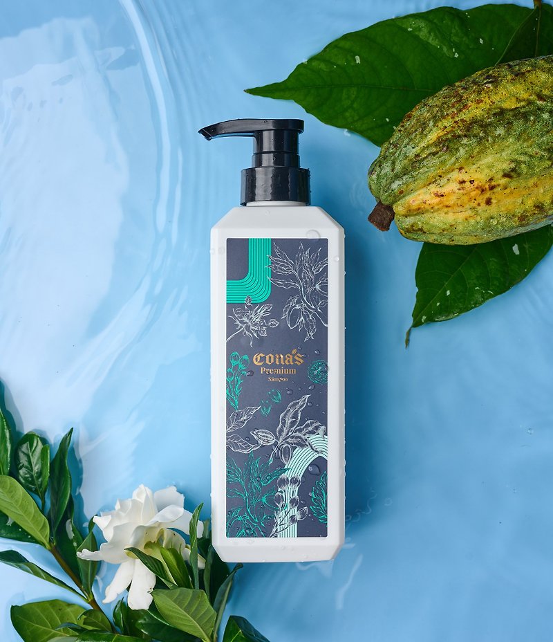 Cocoa plant extract color protection shampoo-silicon-free formula (500ml)-Cona's Nina Chocolate - Shampoos - Other Materials 