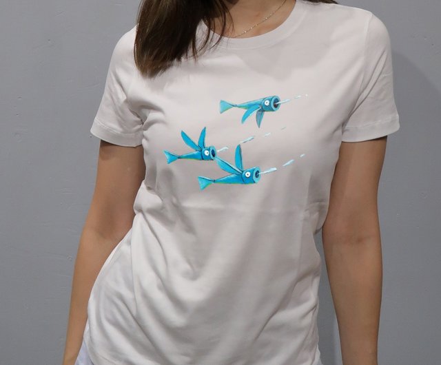 Flying Fish-Black-Men-Unisex T-Shirt - Shop jsmgraphic Men's T-Shirts & Tops  - Pinkoi