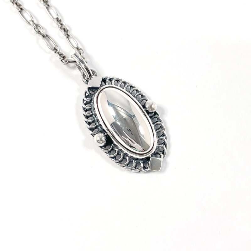 【日本直送 中古美品】ジョージジェンセン Georg Jensen ネックレス イヤーペンダント 2004 ヘリテージ コレクション シルバー925 - 項鍊 - 純銀 銀色