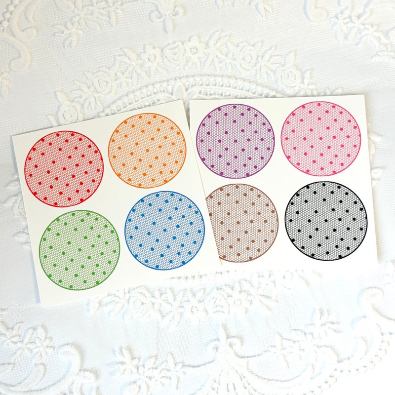 dot mesh paper - 便條紙/便利貼 - 紙 多色
