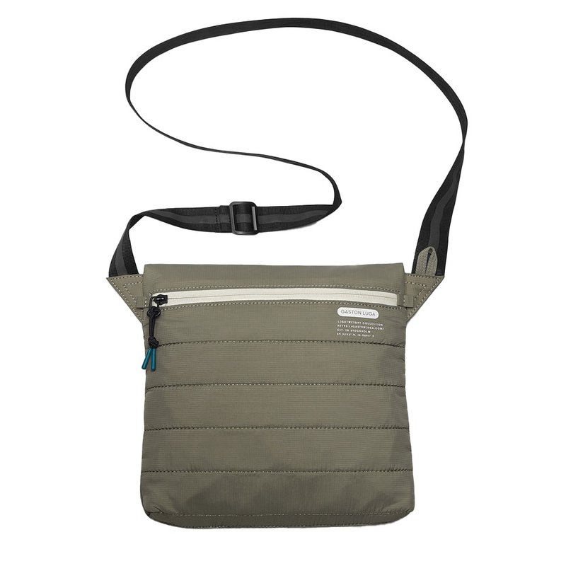 Gaston Luga Lightweight Daybag Shoulder Bag - Sage Green - กระเป๋าเป้สะพายหลัง - วัสดุอื่นๆ สีกากี