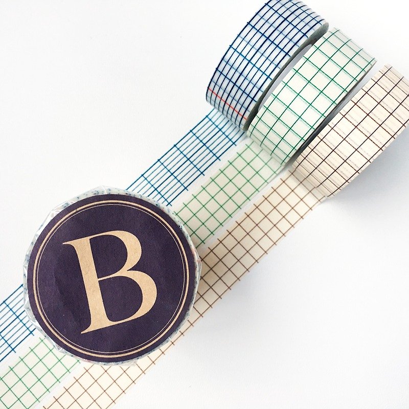 Kurashiki craftsman and paper tape [square-eye engraved 3-color group B (45018-02)] - มาสกิ้งเทป - กระดาษ หลากหลายสี