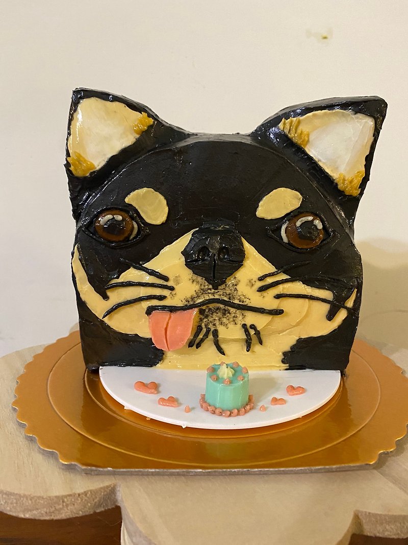 【Customized Cake】Three-dimensional Chihuahua Cake Pet Cake Chiffon Cake - Cake & Desserts - Fresh Ingredients 
