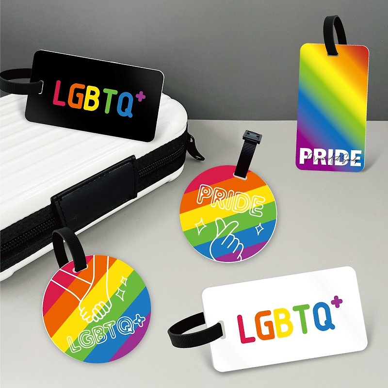 [Rainbow] Gay Carnival Luggage Tag Set/Valentine’s Day - Luggage Tags - Plastic 
