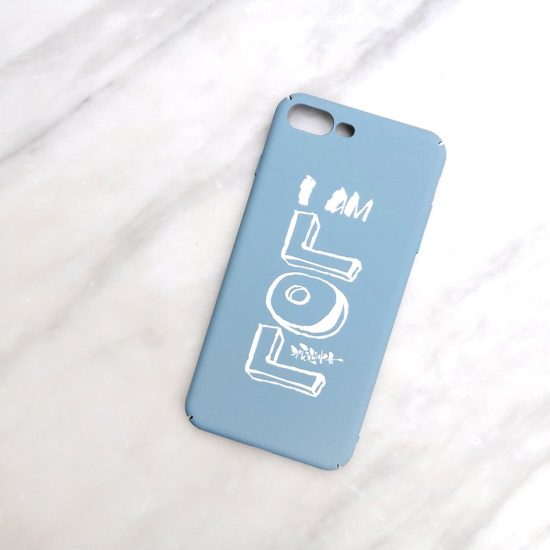 iPhone Case - I AM LOL BL - Phone Cases - Plastic Blue