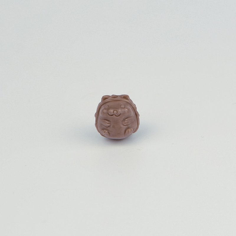 051961月夜刺猬/淡朱色/帶孔素材/月夜城/阿拉善/晶石/天然/水晶 - 金工/飾品 - 水晶 紅色