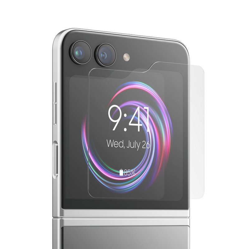 Galaxy Z Flip 5鋼化玻璃螢幕保護貼 - 手機配件 - 玻璃 透明