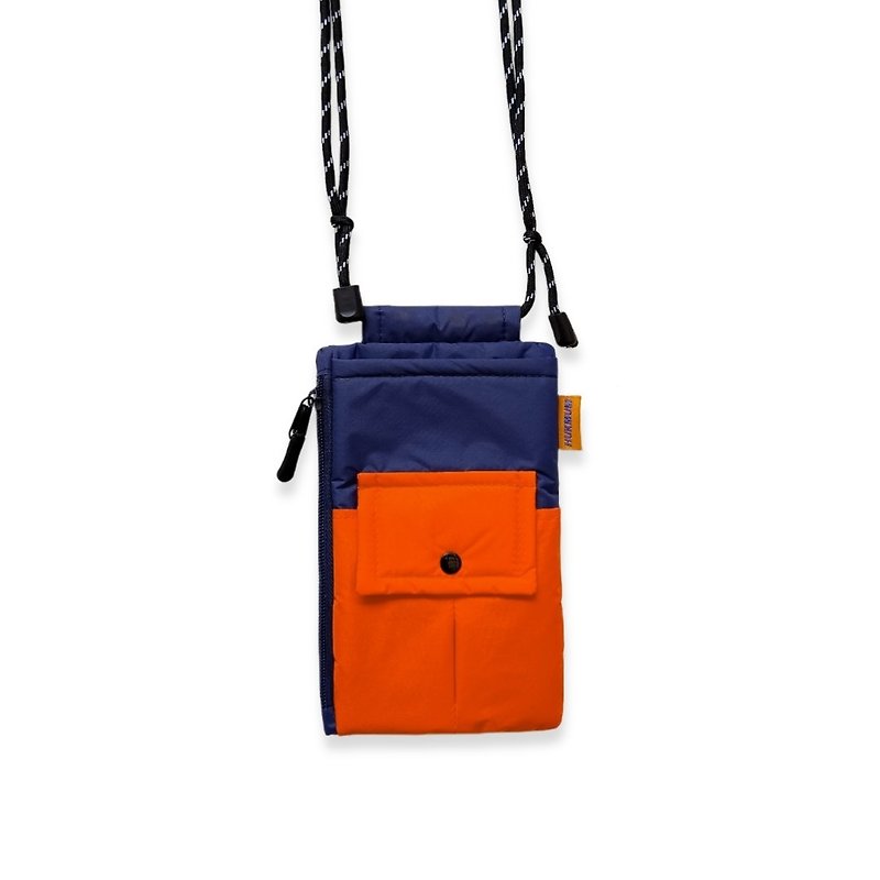 JOSH phone purse - Navy orange - อื่นๆ - วัสดุกันนำ้ สีน้ำเงิน