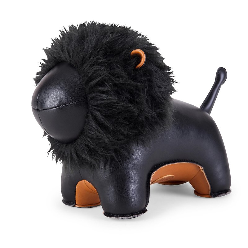 Zuny - 毛獅 Abo 造型動物書擋 - 裝飾/擺設  - 人造皮革 多色