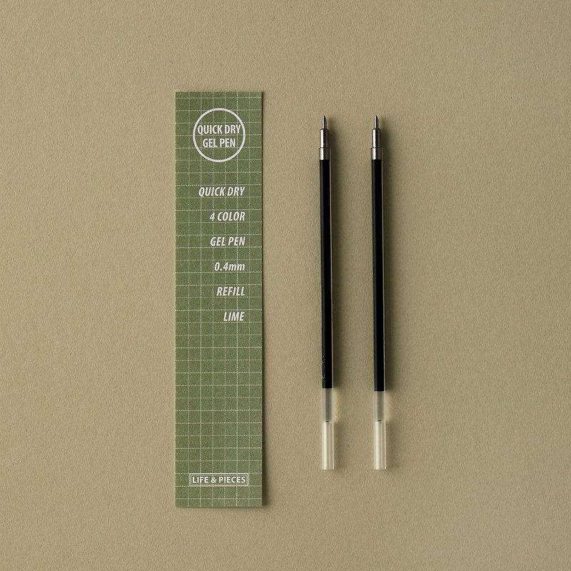 Livework life moment 0.4 neutral refill (2 in) - Lyme Green, LWK50164 - Other Writing Utensils - Plastic Green