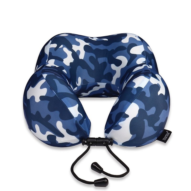 Murmur pressure neck pillow / camouflage blue NP019 - Neck & Travel Pillows - Polyester Blue