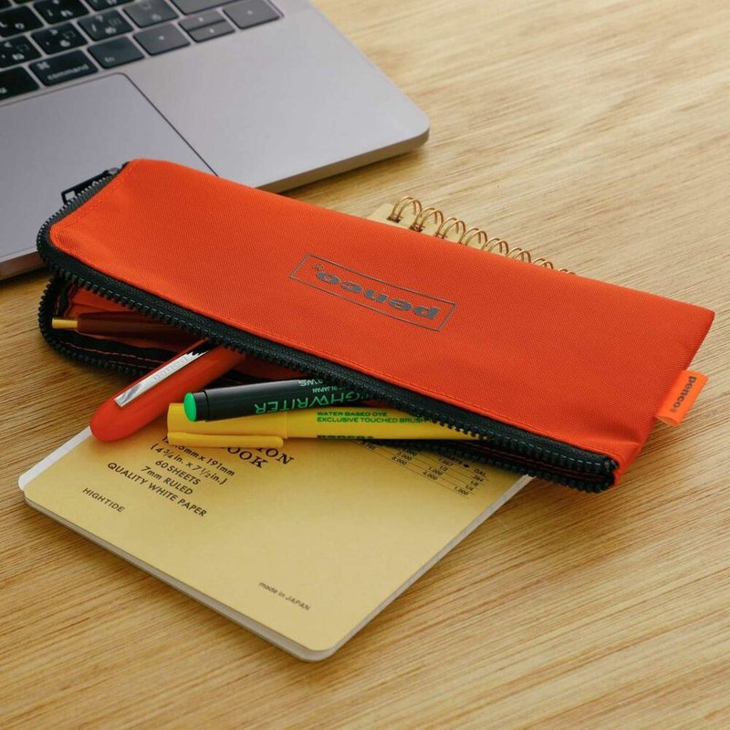 Hightide_Penco L Type Lightweight Pencil Case_Orange_GP090-OR - กล่องดินสอ/ถุงดินสอ - ไนลอน สีส้ม