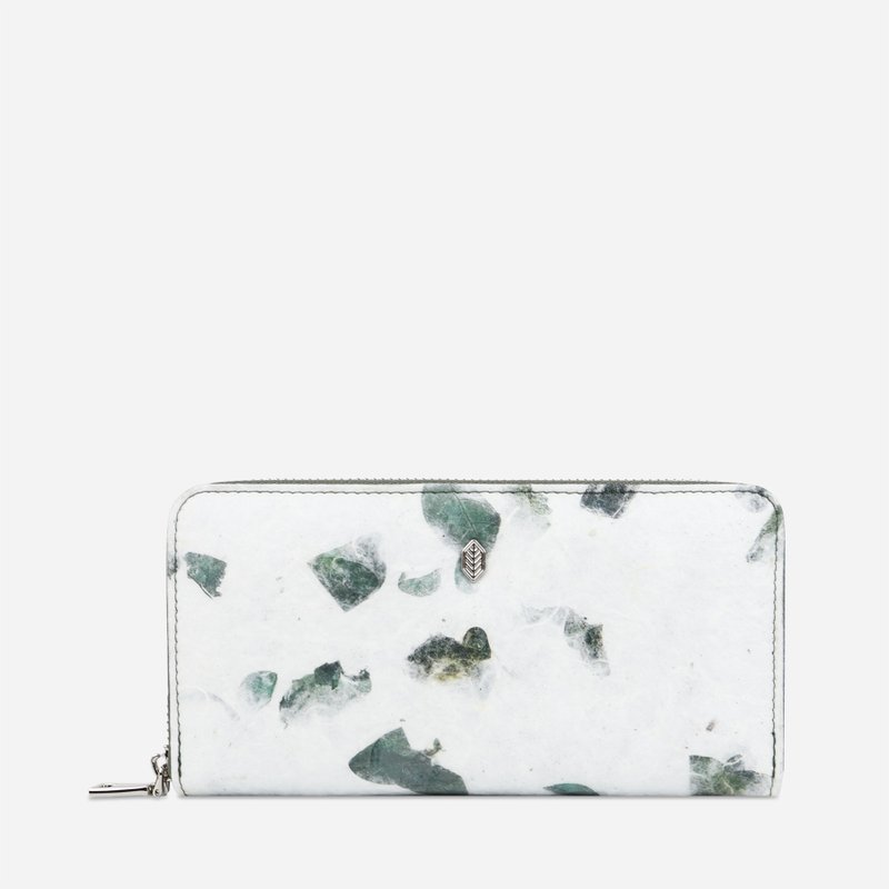 Vegan Zip Around Wallet - Camouflage - 皮夾/長短夾/錢包 - 植物．花 多色