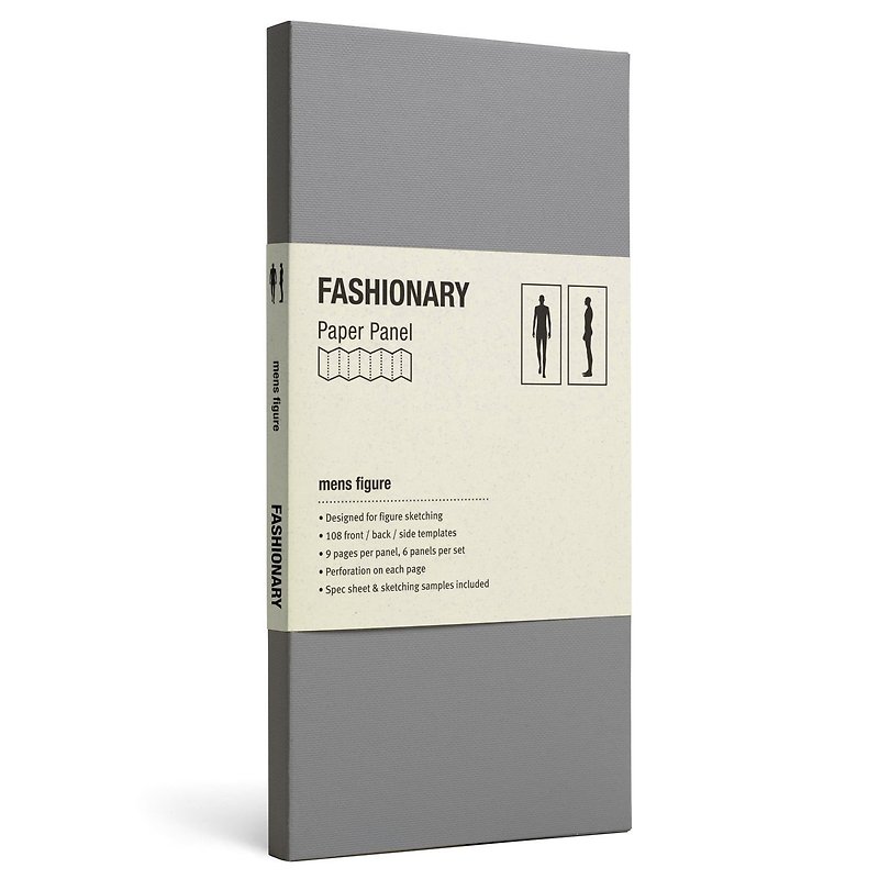 FASHIONARY sample card / male version / body shape - สมุดบันทึก/สมุดปฏิทิน - กระดาษ 