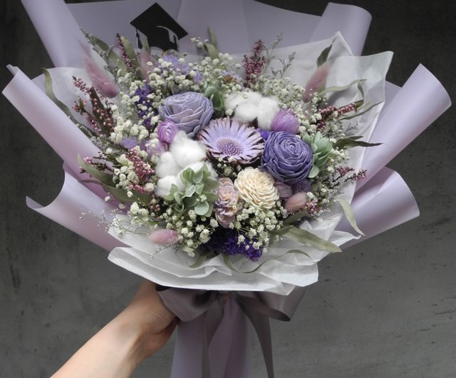 Patti Florist青澀歲月增量版畢業乾燥花束 設計館patti Florist 乾燥花 捧花 Pinkoi