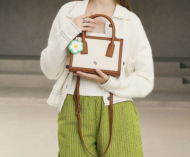 MUR Korean Day Bag Mini Canvas bag (Canvas Brown) - Shop mur-bag