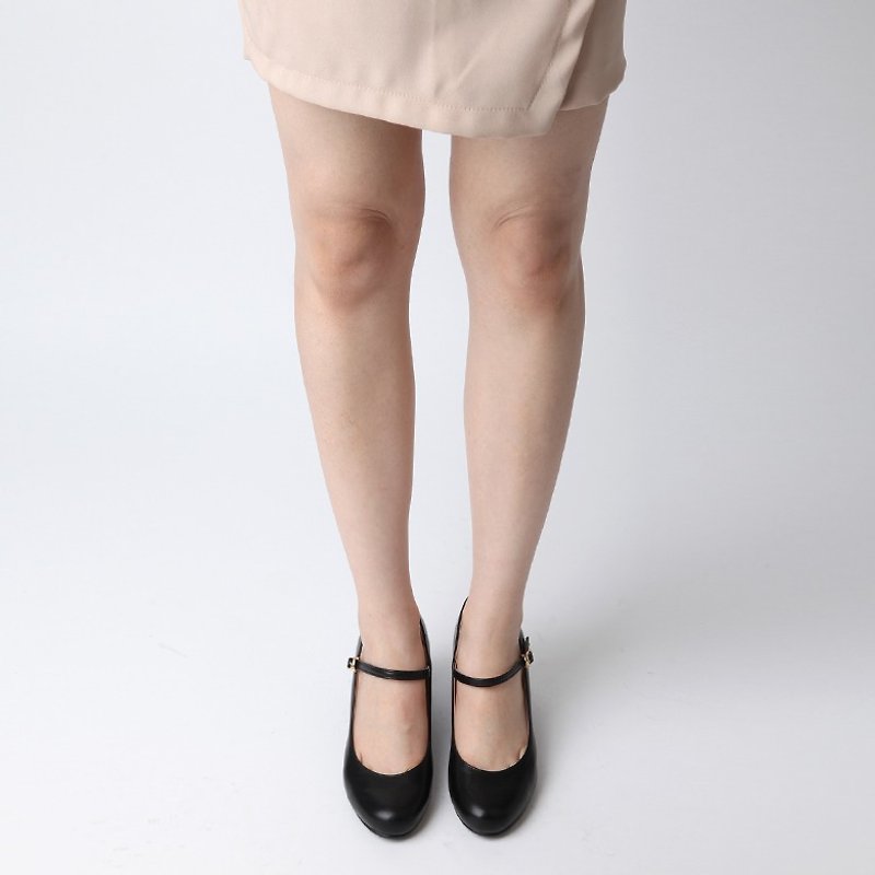 現貨優惠 - 韓國人手製 SPUR 可愛踝帶高跟鞋 JF7031 BLACK - 高跟鞋/跟鞋 - 真皮 黑色
