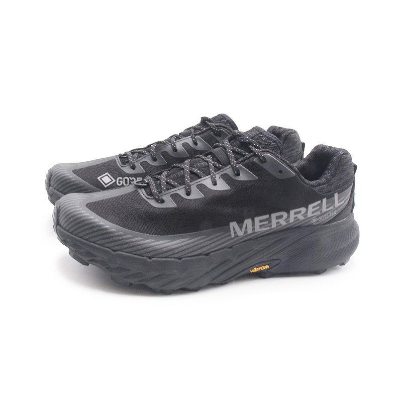 MERRELL AGILITY PEAK 5 GTX 防水軽量トレイルランニングトレーニングシューズ メンズ - ブラック - メンズ スニーカー - 防水素材 