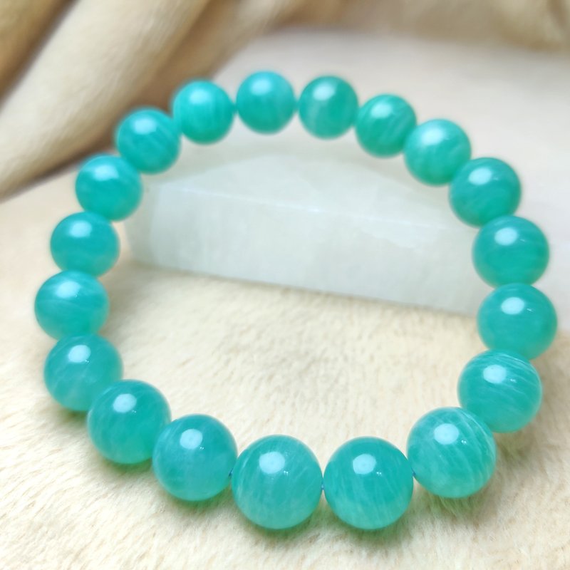 Tianhe Stone Amazonite Bracelet Bracelet Natural Crystal 10.5mm-11.5mm - Bracelets - Jade Blue