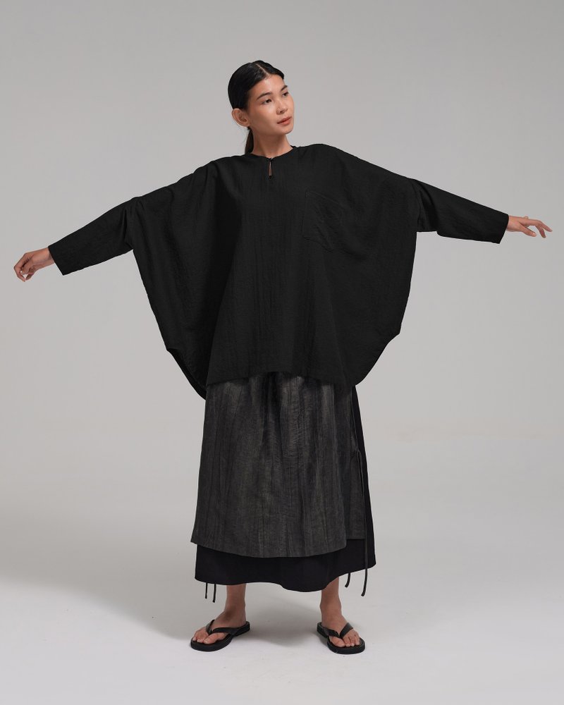 Unisex: The Batwing Top (Black) - Women's Tops - Other Man-Made Fibers Black