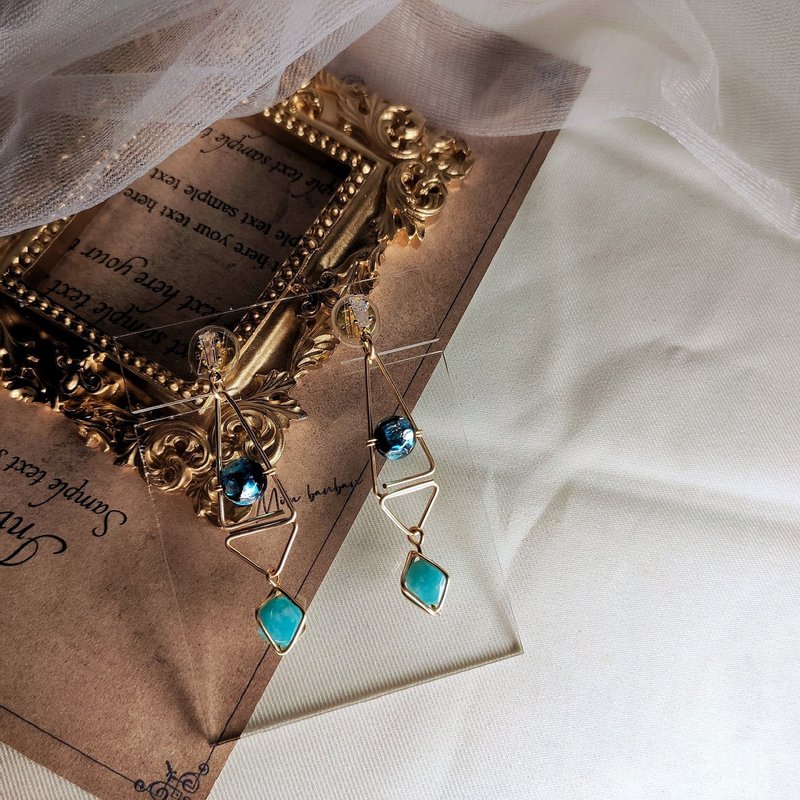 Zeus | Elk Spotted | No Ear Hole Good Friend Series - ต่างหู - วัสดุอื่นๆ สีทอง