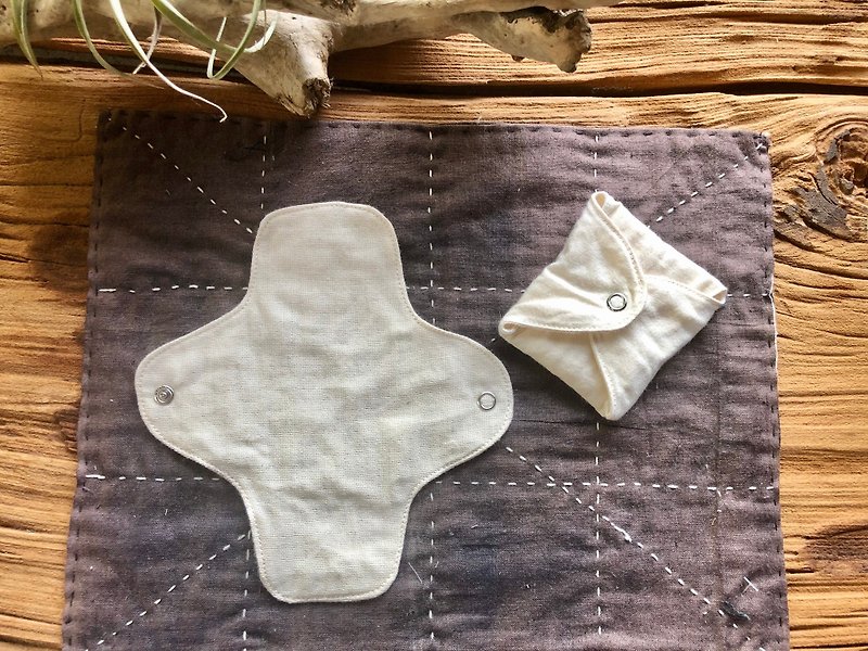 Organic 有機布衛生棉系列  兩面布護墊 - 布衛生棉/生理用品 - 棉．麻 白色