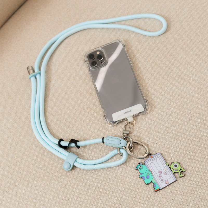 (Must-have for travel) Monster Power Company Series Cell Phone Braided Neck Lanyard - Phone Accessories - Other Materials Blue