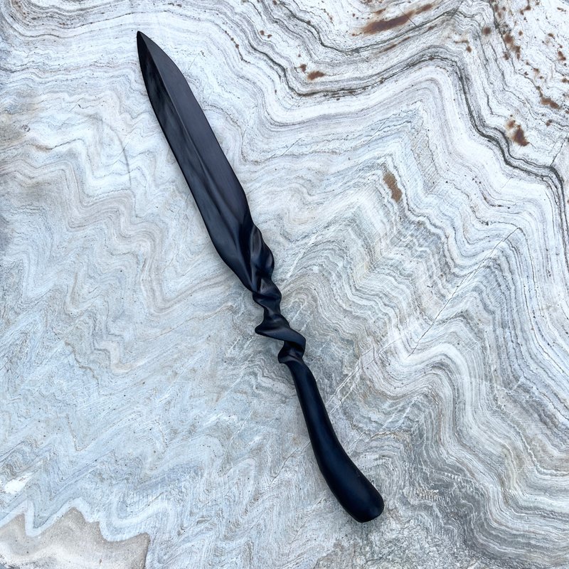 我販劍　劍形魔杖　黑天訛　魔劍　法杖　妖刀紙鎮 - 擺飾/家飾品 - 木頭 黑色
